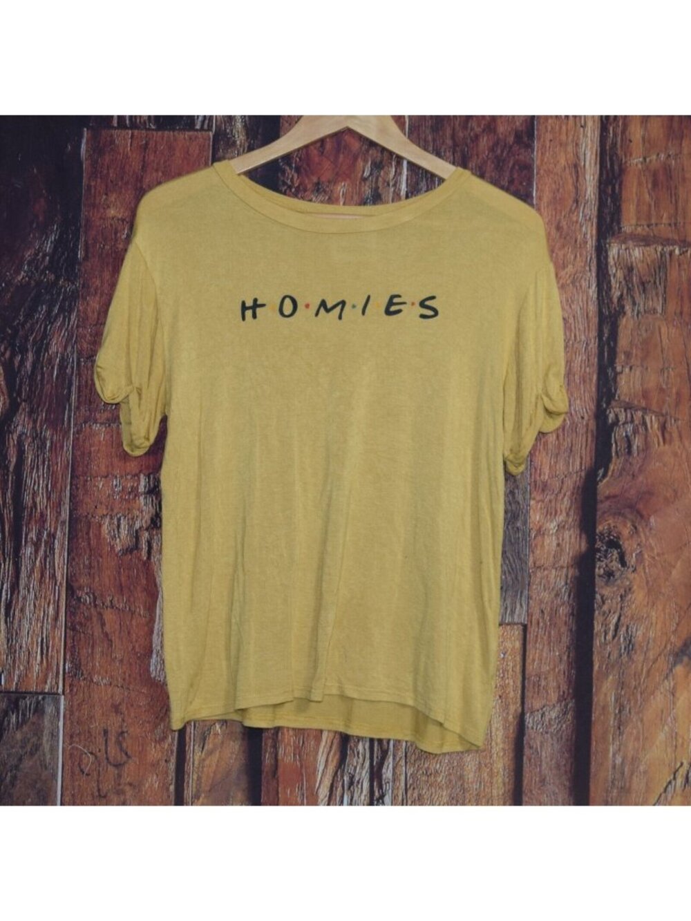 Homies H-O-M-I-E-S (Friends) French Pastry Women's Sz M Graphic T-Shirt